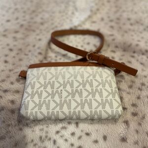 Michael Kors Tan and Cream Satchel